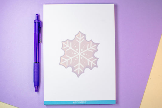Handmade Gingerbread and Ghosts Notepad | 5in x 7in