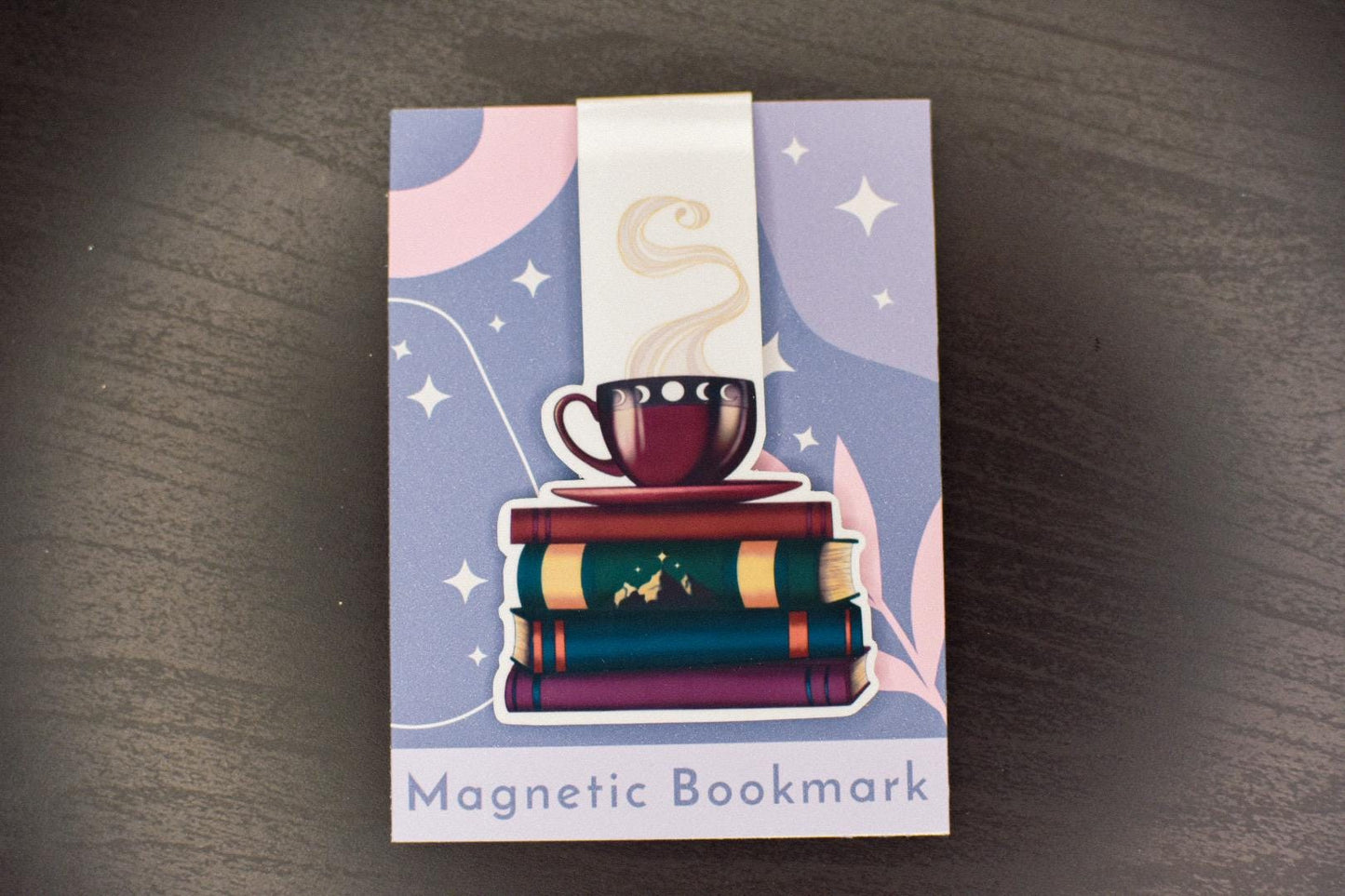 Tea and Books Magnetic Bookmark