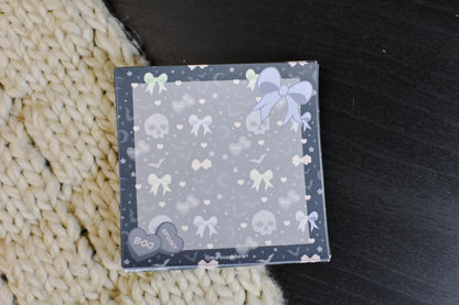 Handmade Pastel Goth Mini Notepad | 3in x 3in