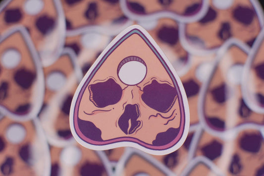 Planchette Skull Die-Cut Vinyl Sticker