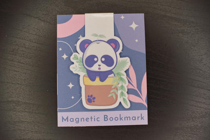 Plants and Pandas Magnetic Bookmark