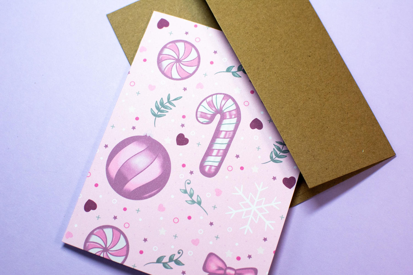 Pink Christmas Coquette Holiday Greeting Cards – Card Set Options