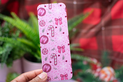 Pink Winter Holiday Coquette Bookmark