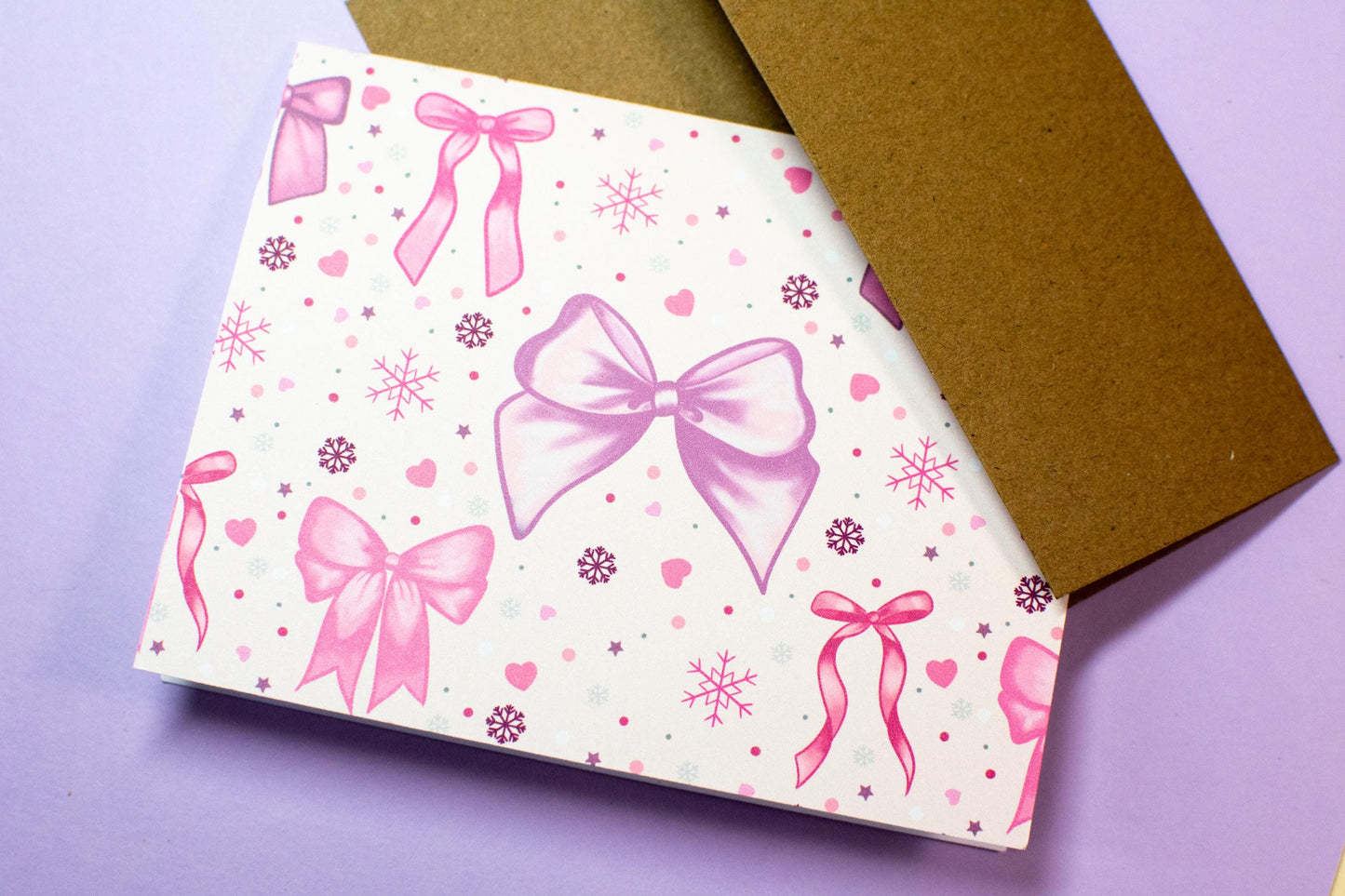 Pink Christmas Coquette Holiday Greeting Cards – Card Set Options