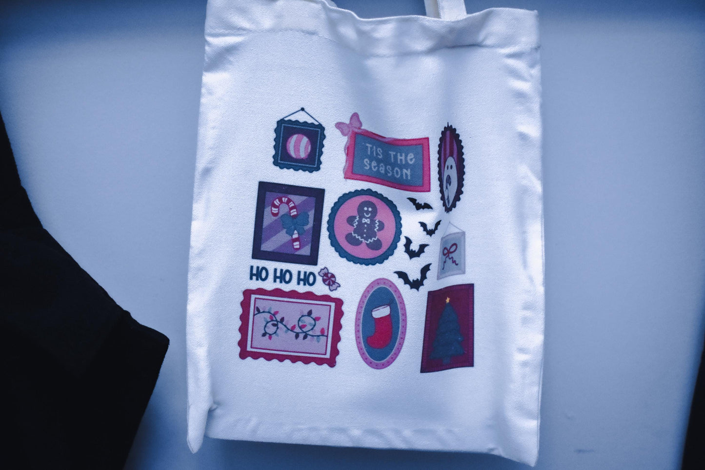 Tis the Season Spooky-Cute Festive Canvas Tote Bag