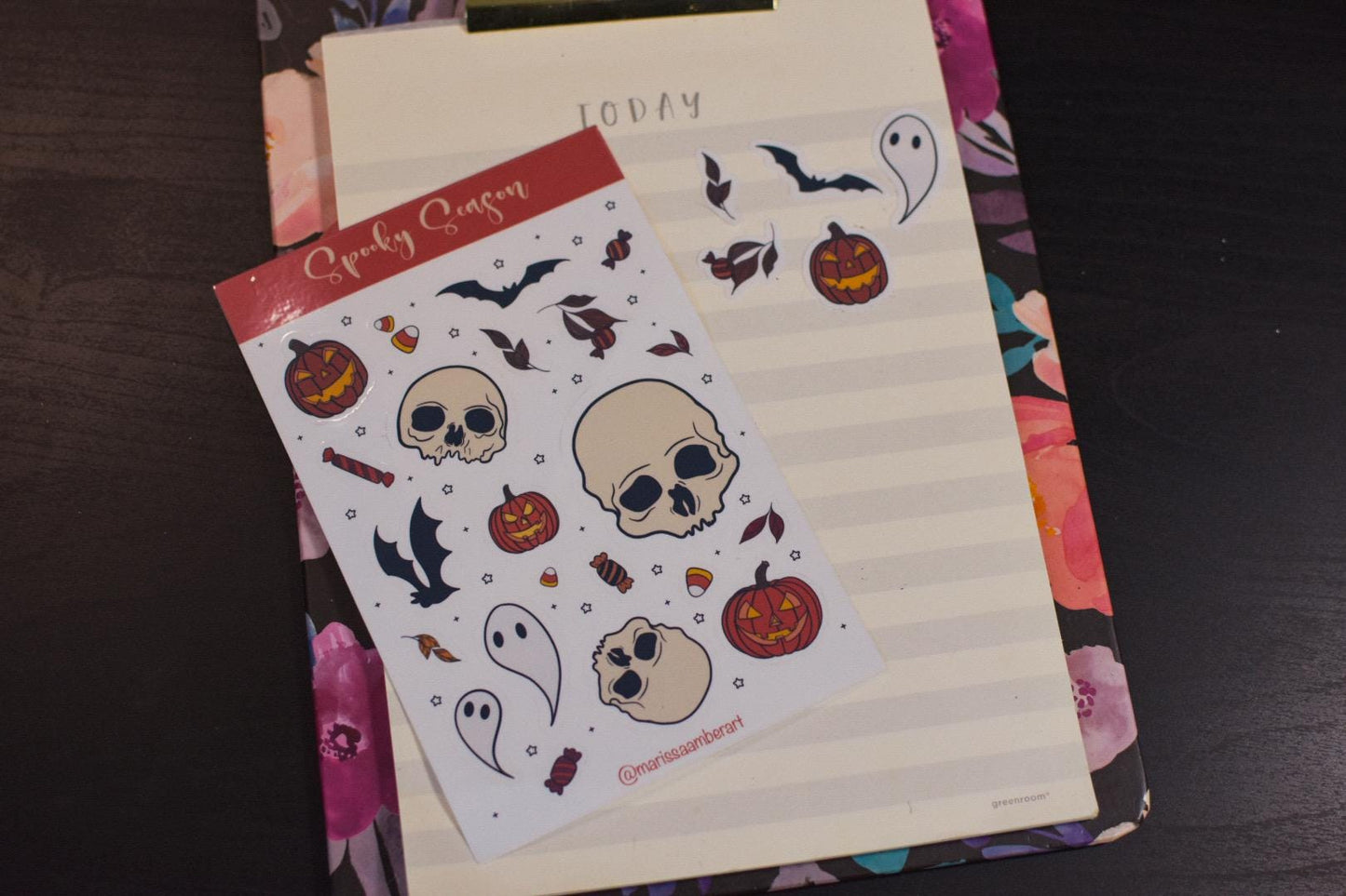 Spooky Season Glossy Kiss-Cut Sticker Sheet