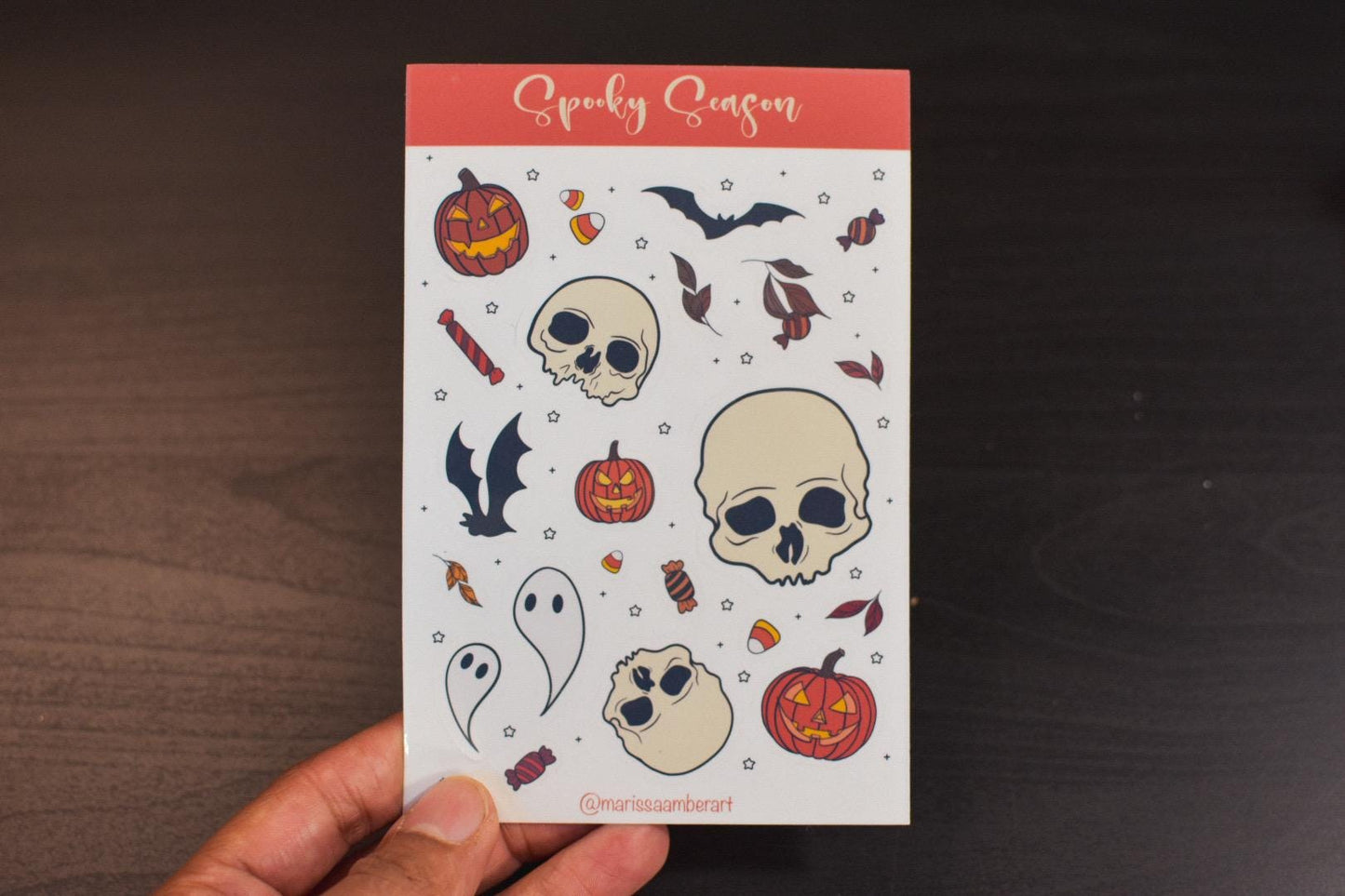 Spooky Season Glossy Kiss-Cut Sticker Sheet