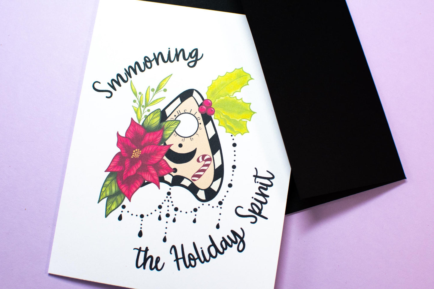 Summoning the Holiday Spirit Planchette Holiday Greeting Card
