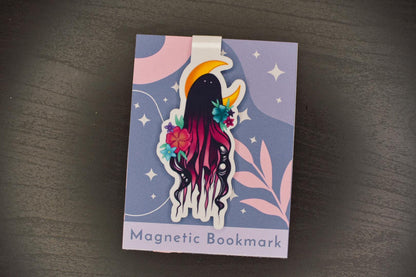 Floral Ghost Magnetic Bookmark