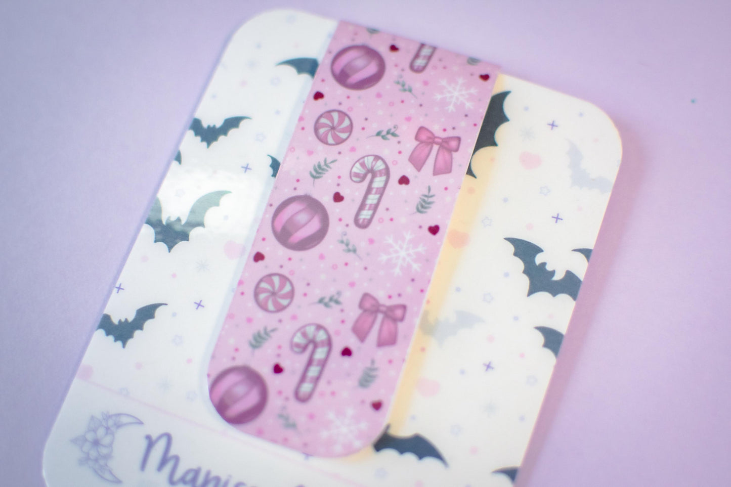 Pink Winter Holiday Coquette l Magnetic Bookmark