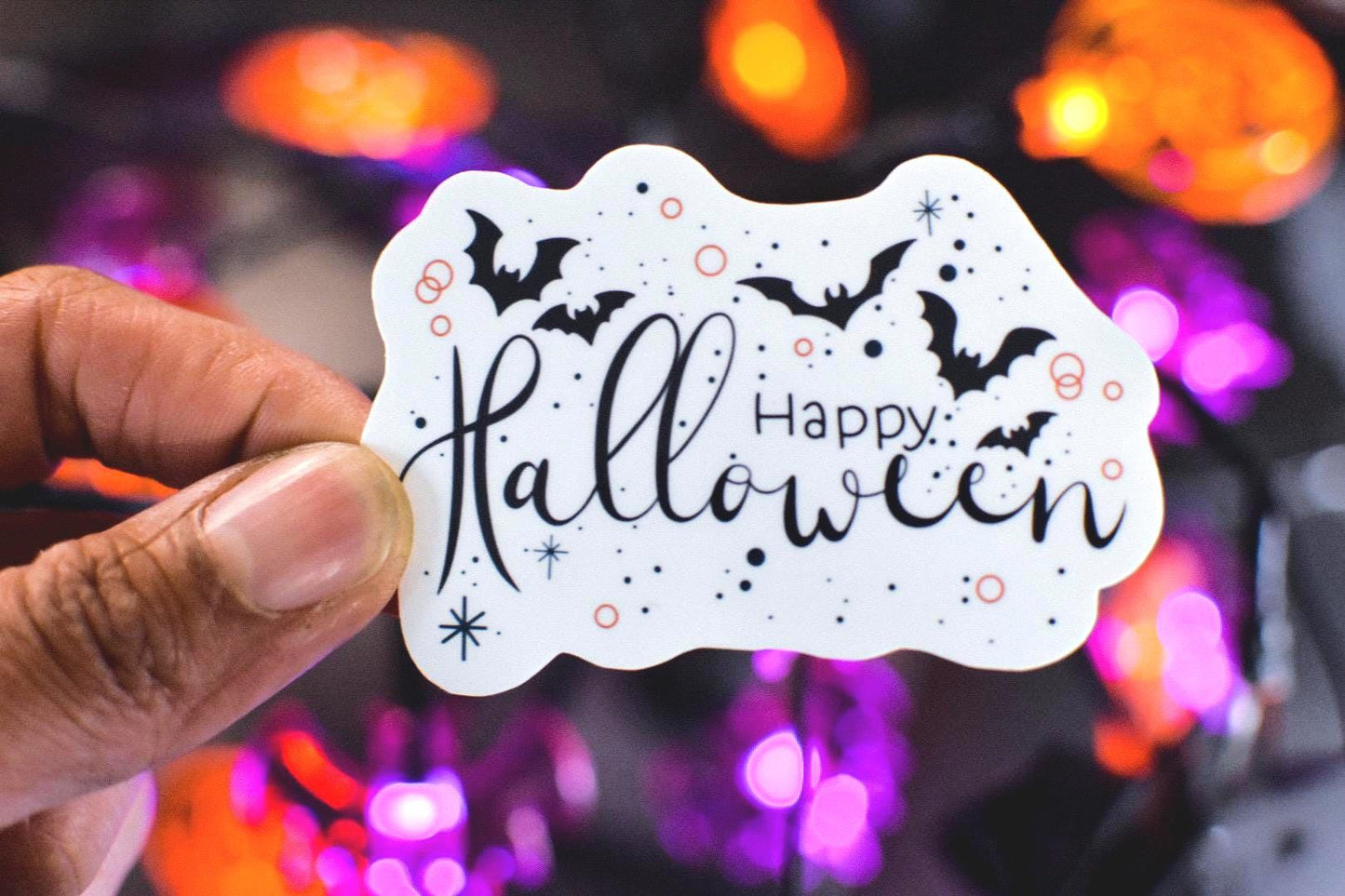 Happy Halloween Die-Cut Vinyl Sticker