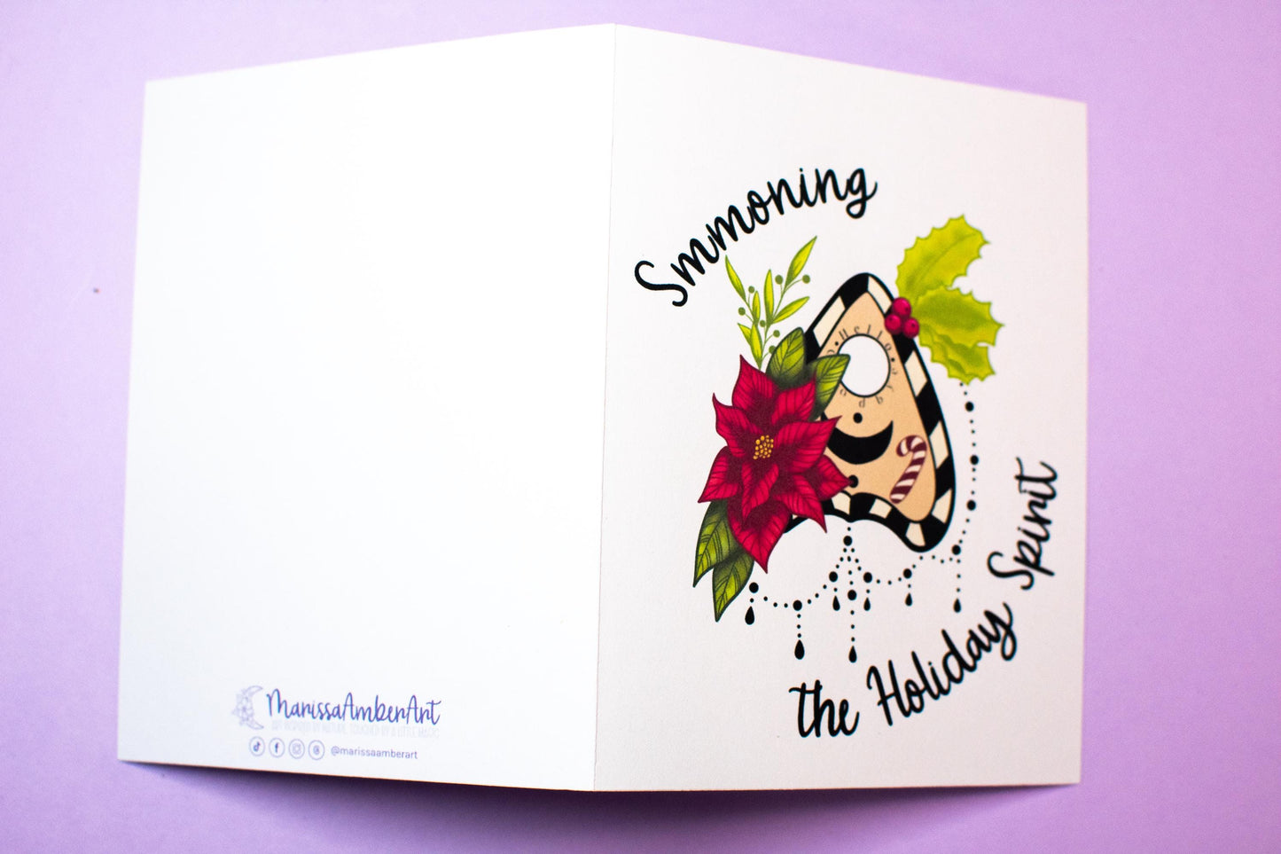Summoning the Holiday Spirit Planchette Holiday Greeting Card