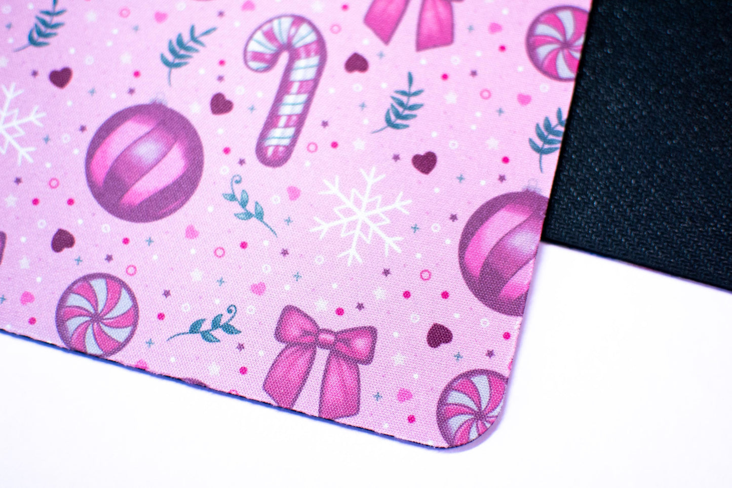 Pink Winter Holiday Coquette Mouse Pad