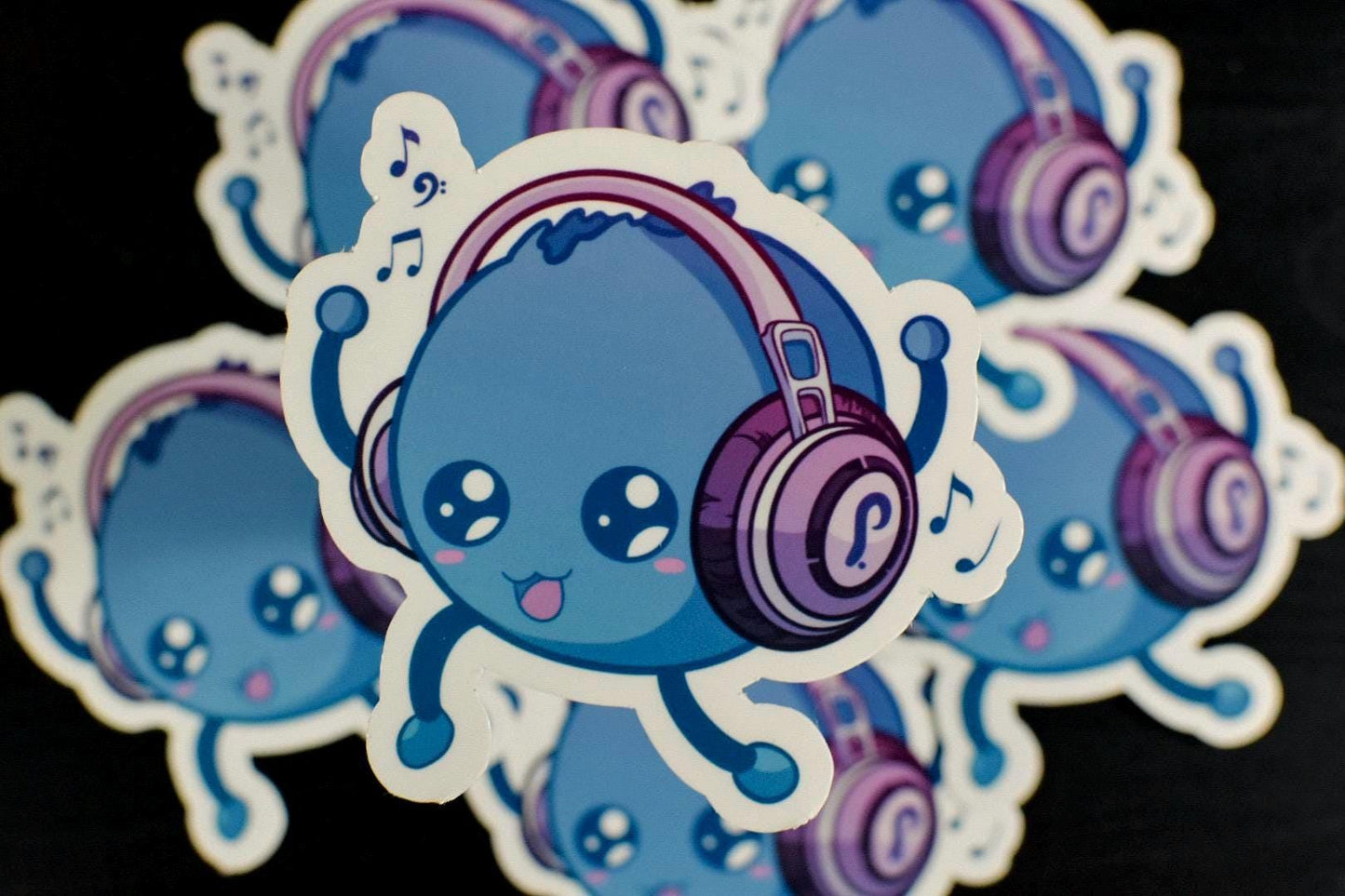 Boppin Blueberry Die-Cut Vinyl Sticker