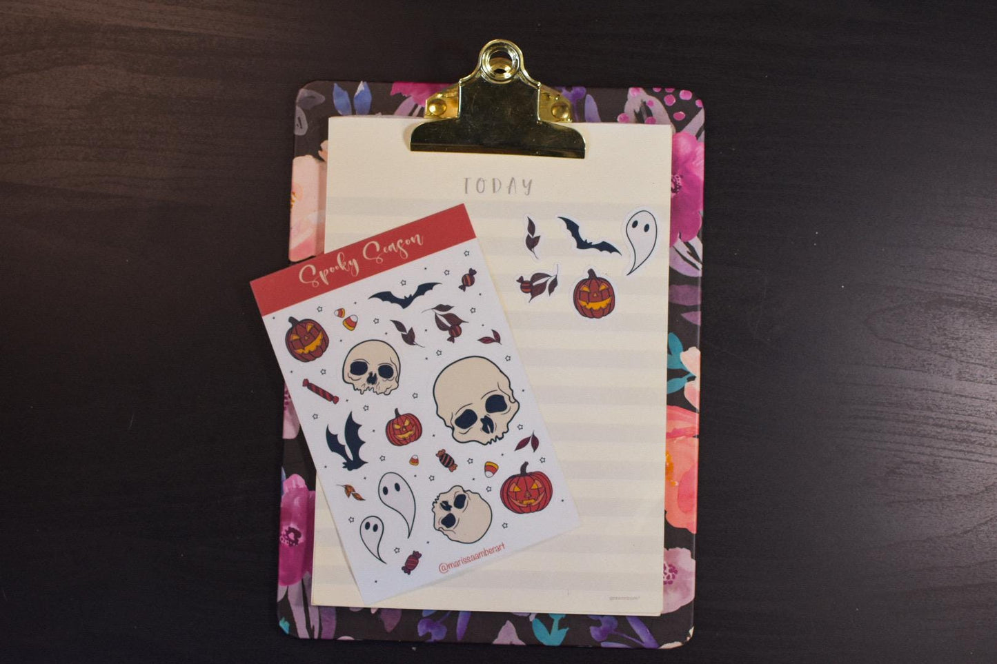 Spooky Season Glossy Kiss-Cut Sticker Sheet