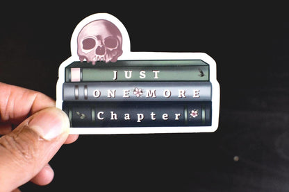Just One More Chapter Die-Cut Vinyl Sticker