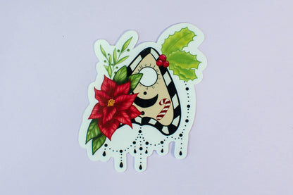 Holiday Spirt Festive Planchette Die-Cut Vinyl Sticker