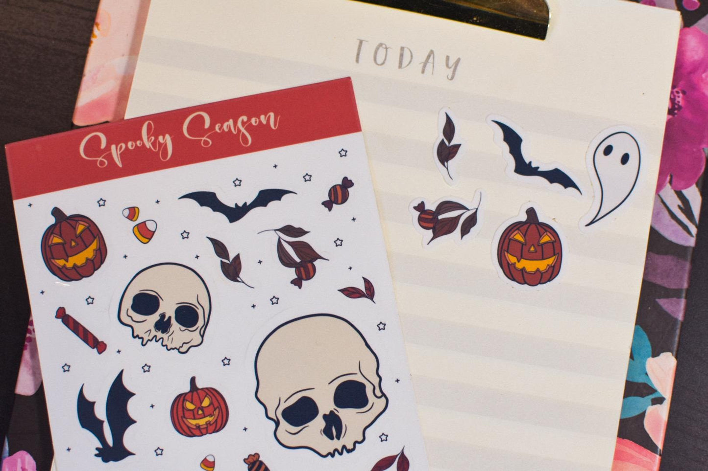 Spooky Season Glossy Kiss-Cut Sticker Sheet