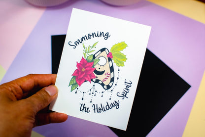 Summoning the Holiday Spirit Planchette Holiday Greeting Card