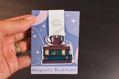 Tea and Books Magnetic Bookmark