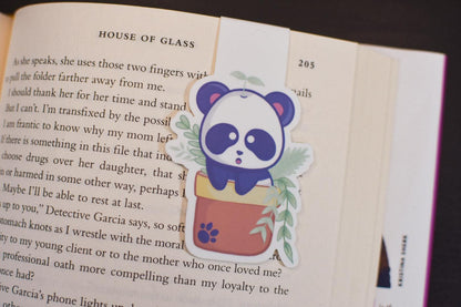 Plants and Pandas Magnetic Bookmark